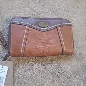 BOC Born Concept Arlington Saddle Chocolate Faux Leather Wallet